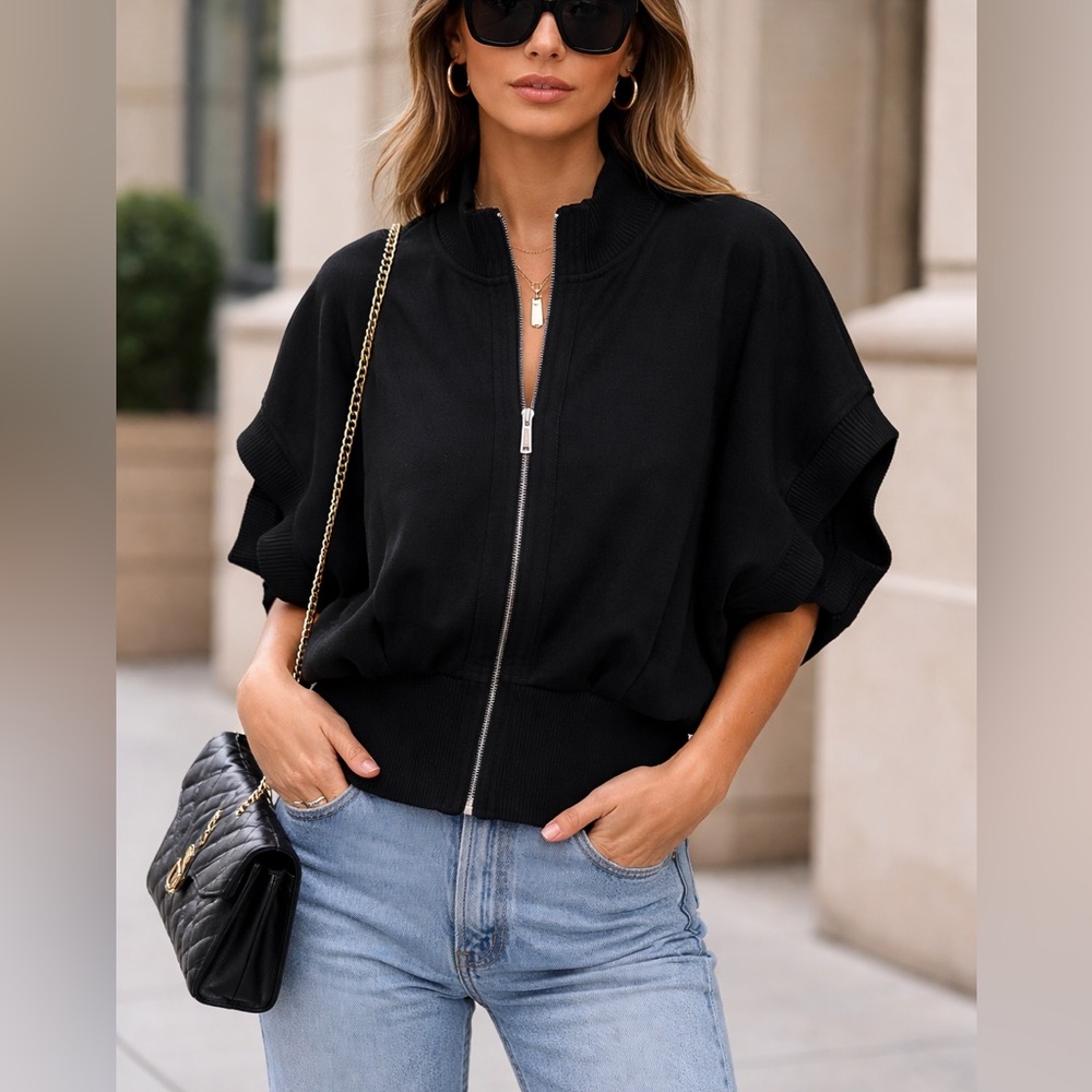 Louis Vuitton Black Bomber Jacket